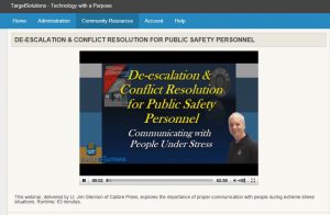 De-Escalation and Conflict Resolution for Public Safety
