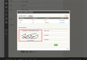 Custom Signature Certification Tool