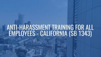 sexual harassment prevention training SB 1343