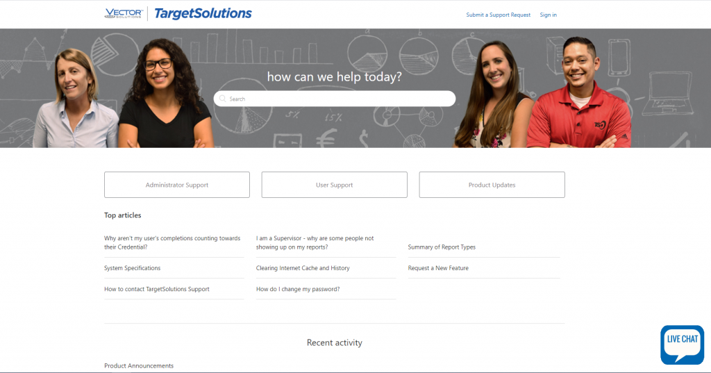 Live Chat In TargetSolutions Help Center TargetSolutions